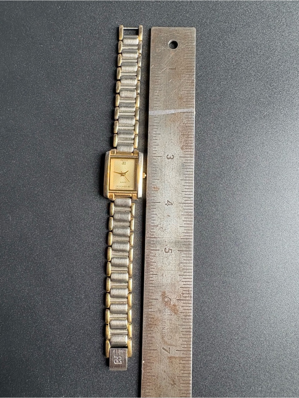 Paolo Gucci Women’s Gold-Tone Rectangular Bracelet Watch - Picture 5 of 6